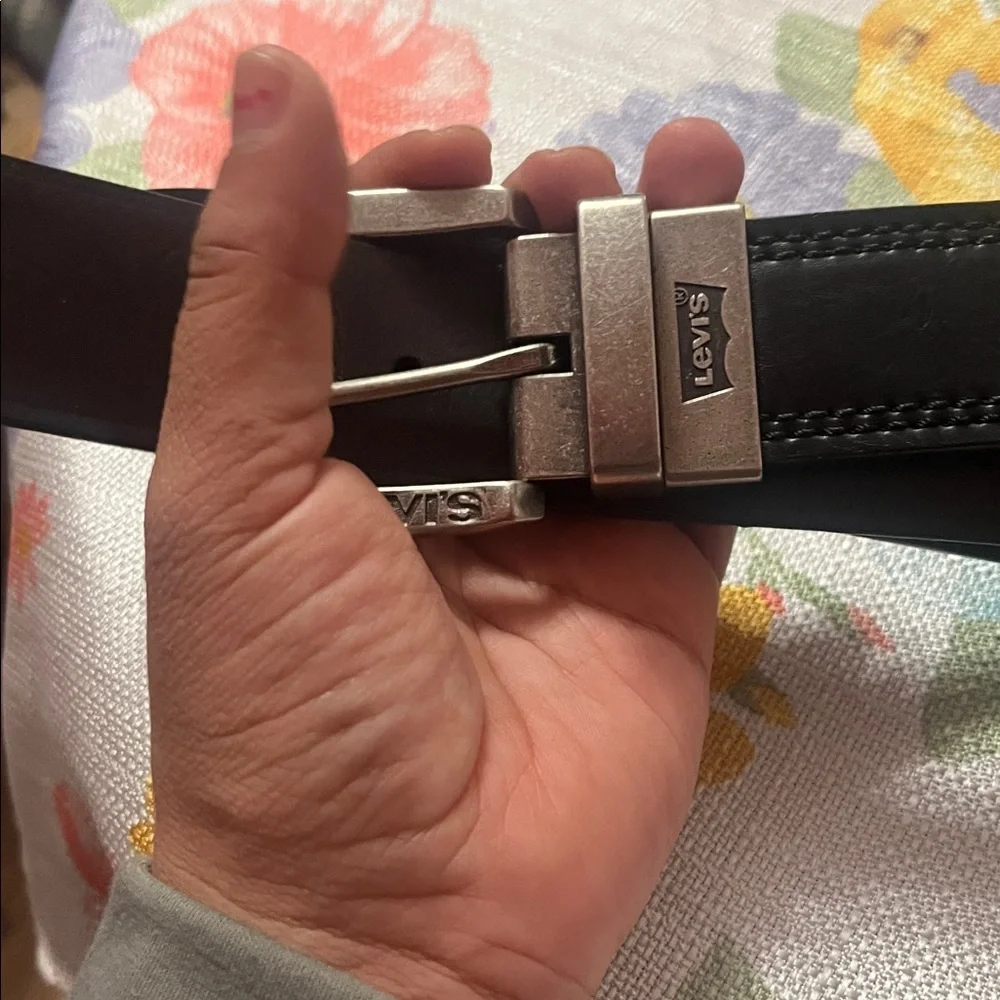Levis Mens Reversible Belt Brown Black Size M 34-36 SyntheticLeatherCasual